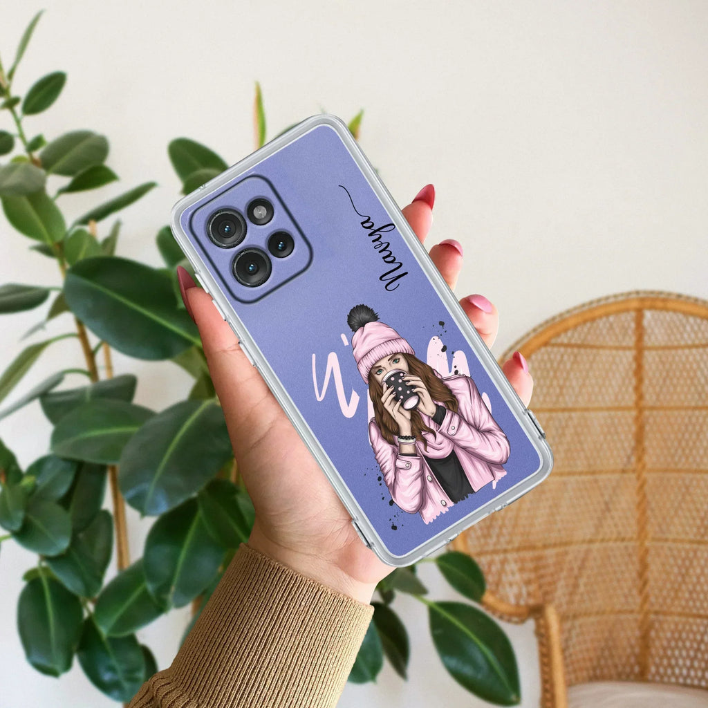 Coffee Time Customize Anti Yellow Case For Motorola Edge 50