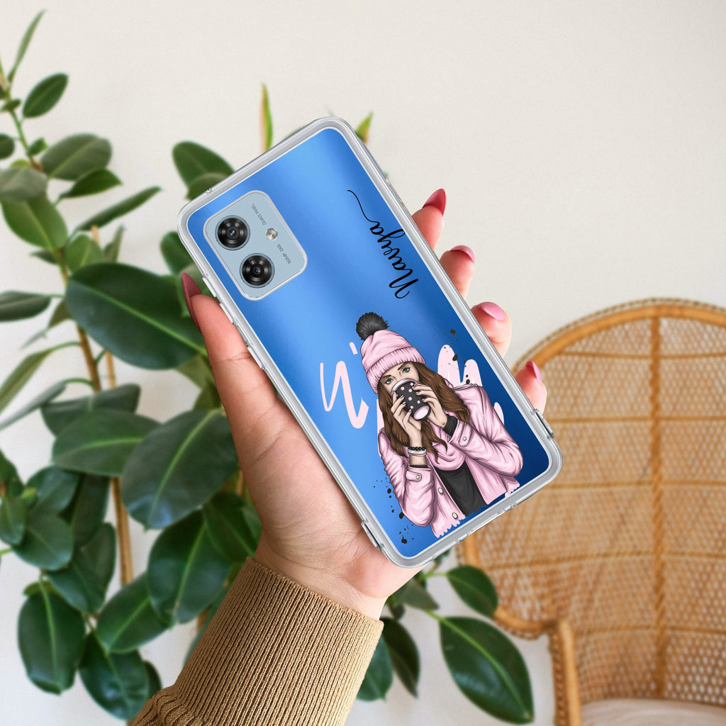 Coffee Time Customize Anti Yellow Case For Motorola G64 5G