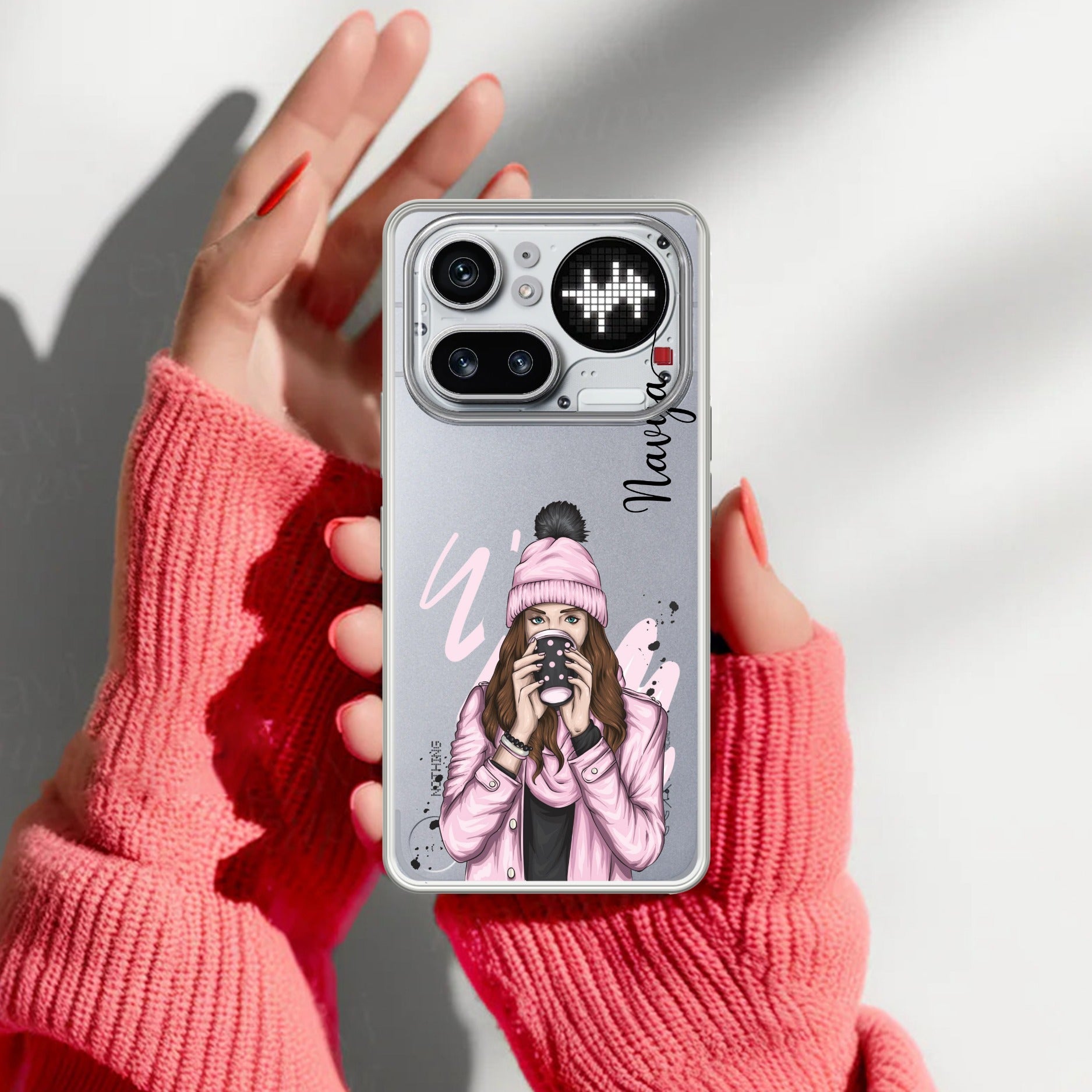 Coffee Time Customize Transparent Silicon Case For Nothing Phone 4A Pro 5G