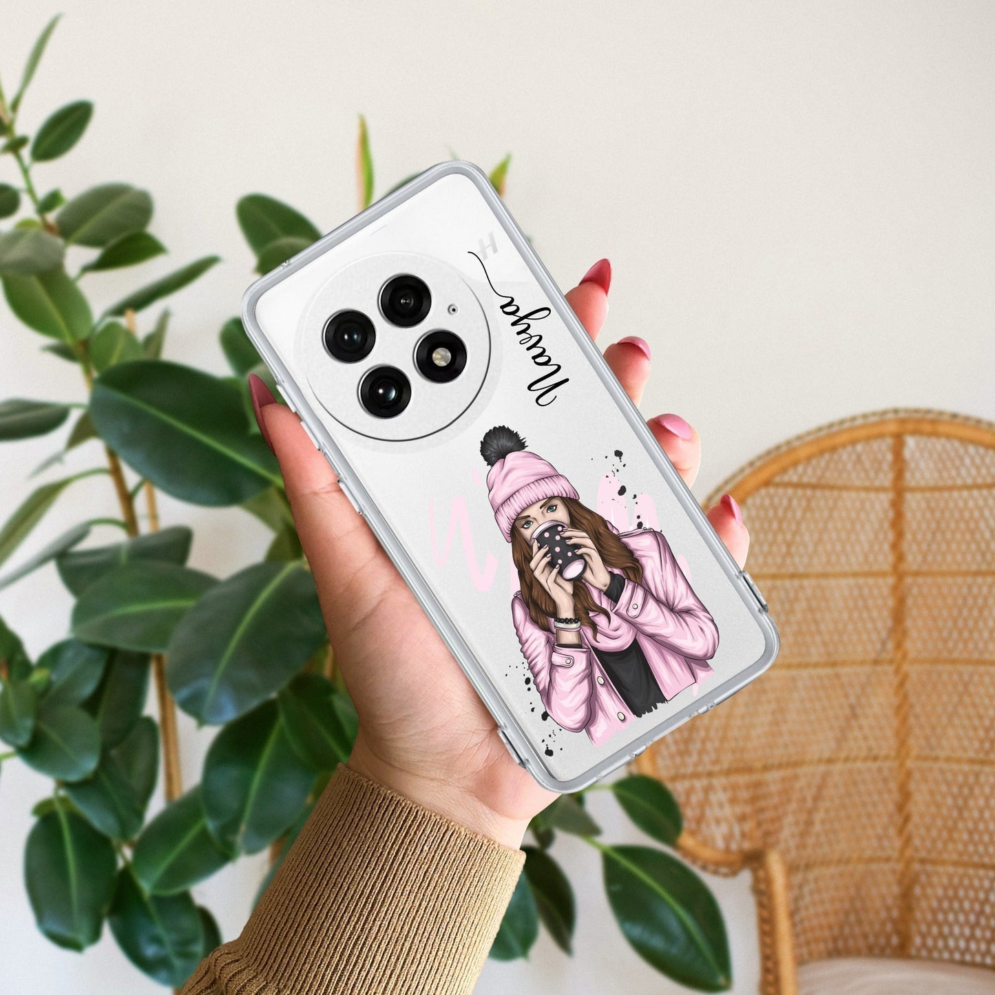 Coffee Time Customize Transparent Silicon Case For OnePlus