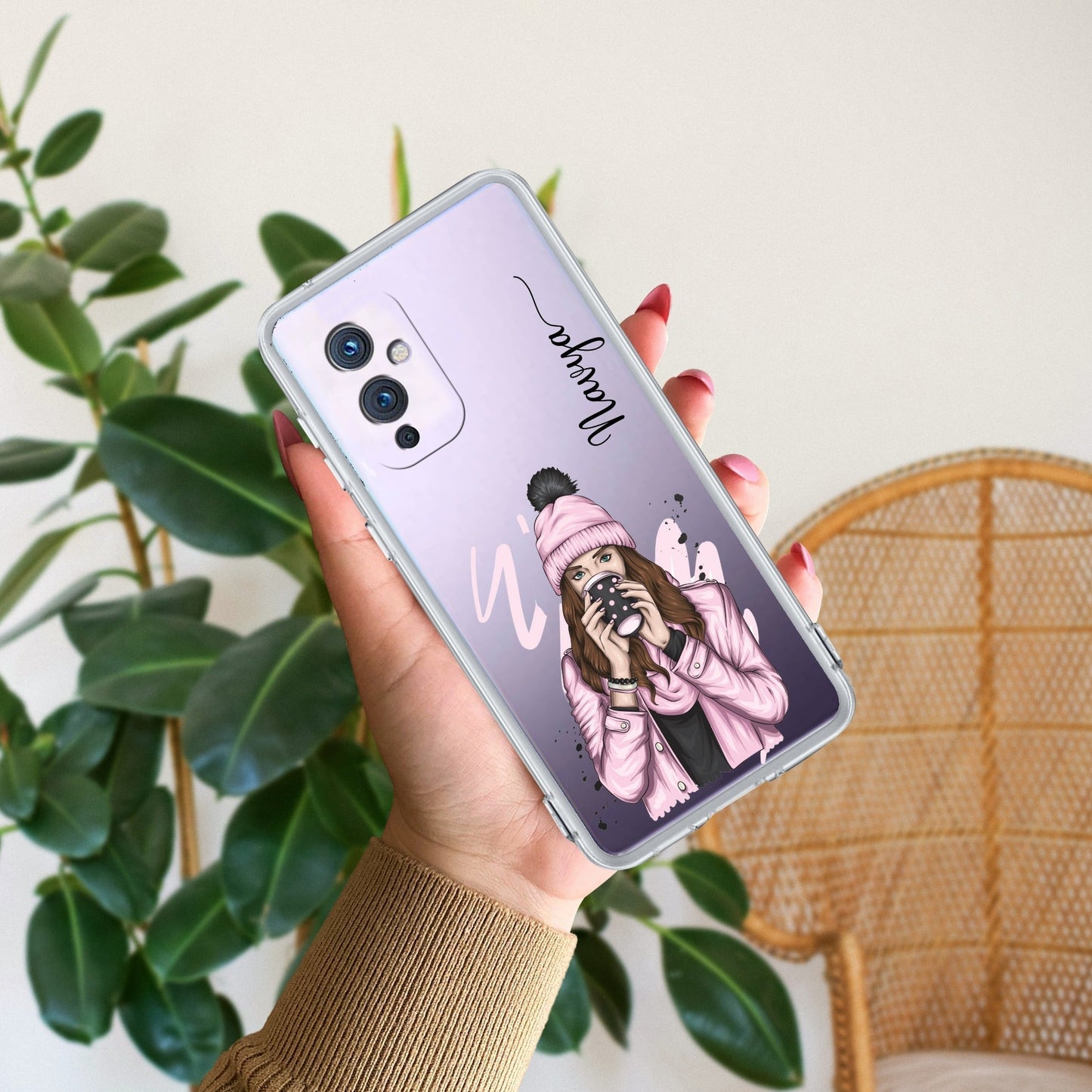 Coffee Time Customize Transparent Silicon Case For OnePlus