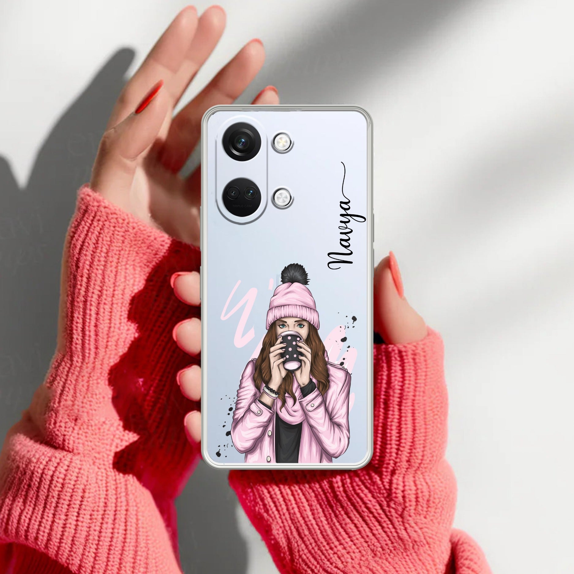 Coffee Time Customize Transparent Silicon Case For OnePlus