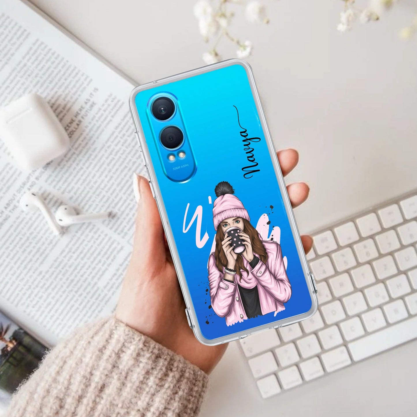 Coffee Time Customize Transparent Silicon Case For OnePlus