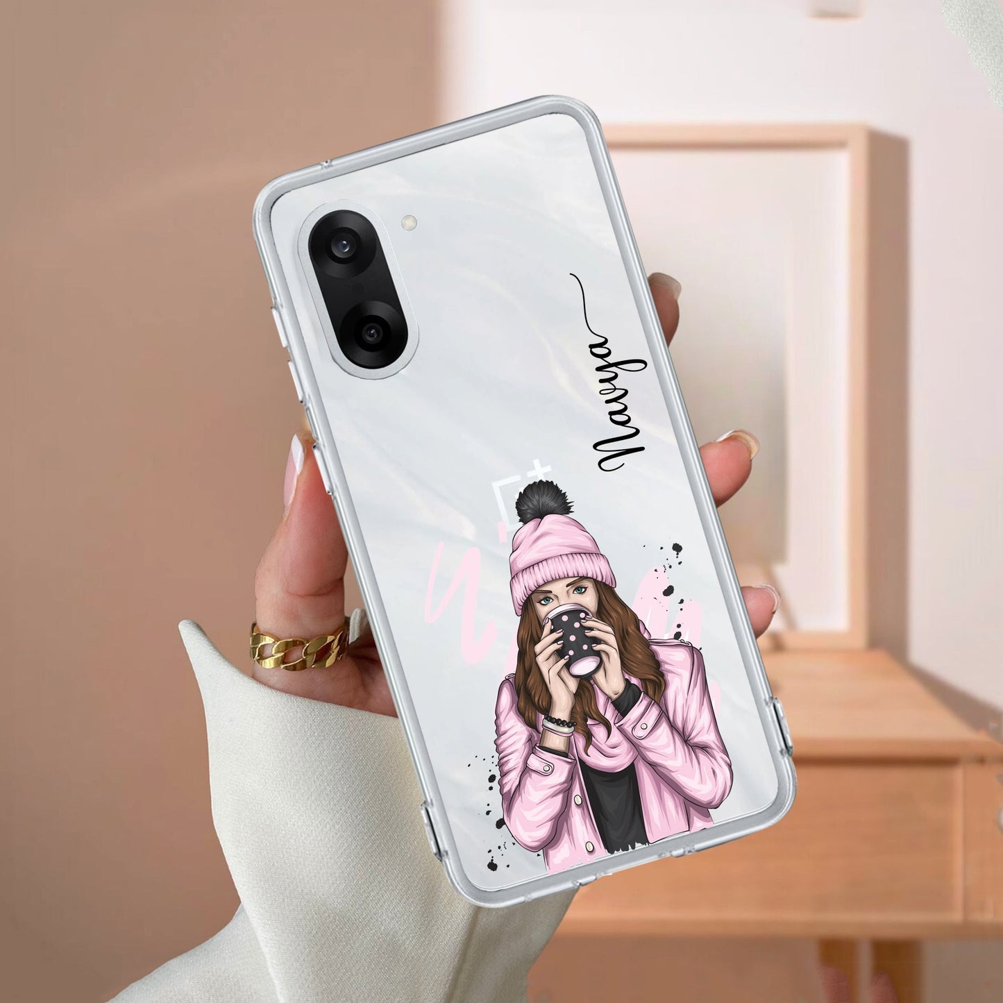 Coffee Time Customize Transparent Silicon Case For OnePlus