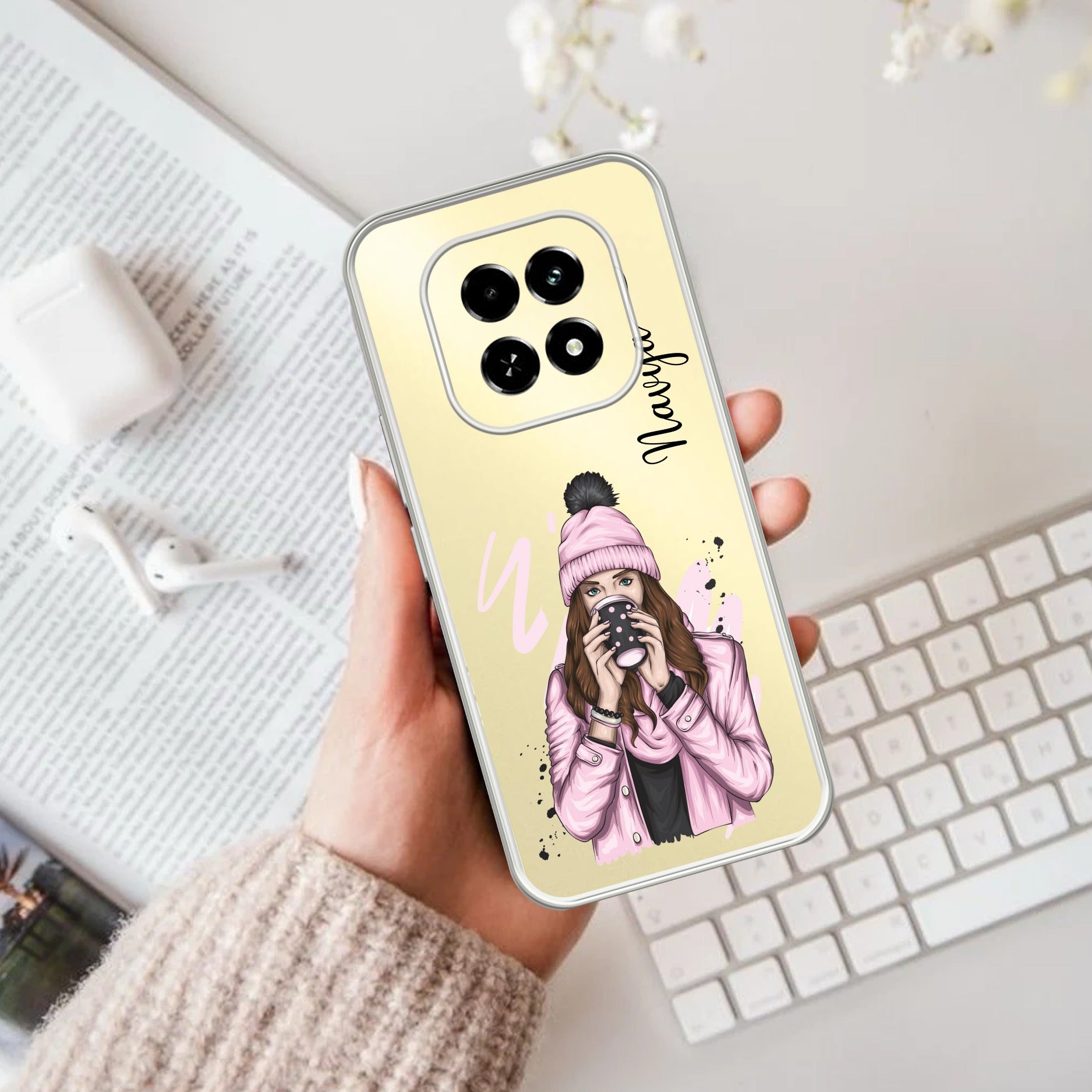 Coffee Time Customize Anti Yellow Case For Oppo F29 5G