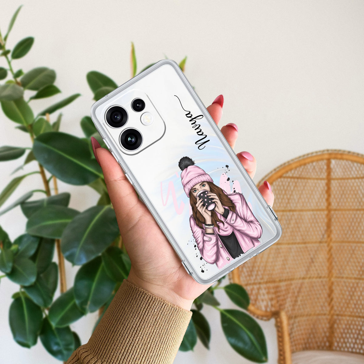 Coffee Time Customize Anti Yellow Case For Oppo Reno 16 5G
