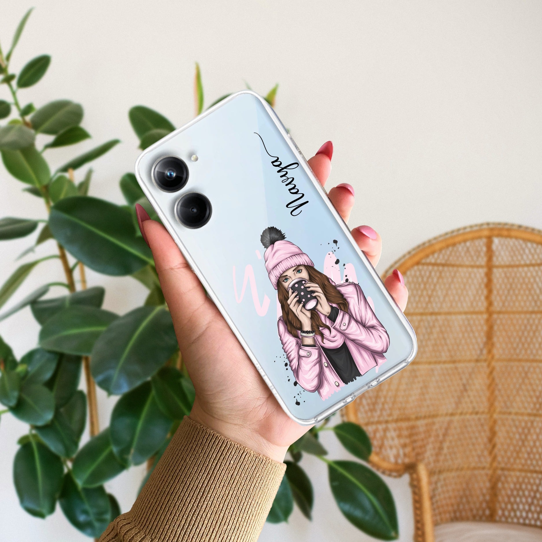 Coffee Time Customize Transparent Silicon Case For Realme 10 Pro 5G