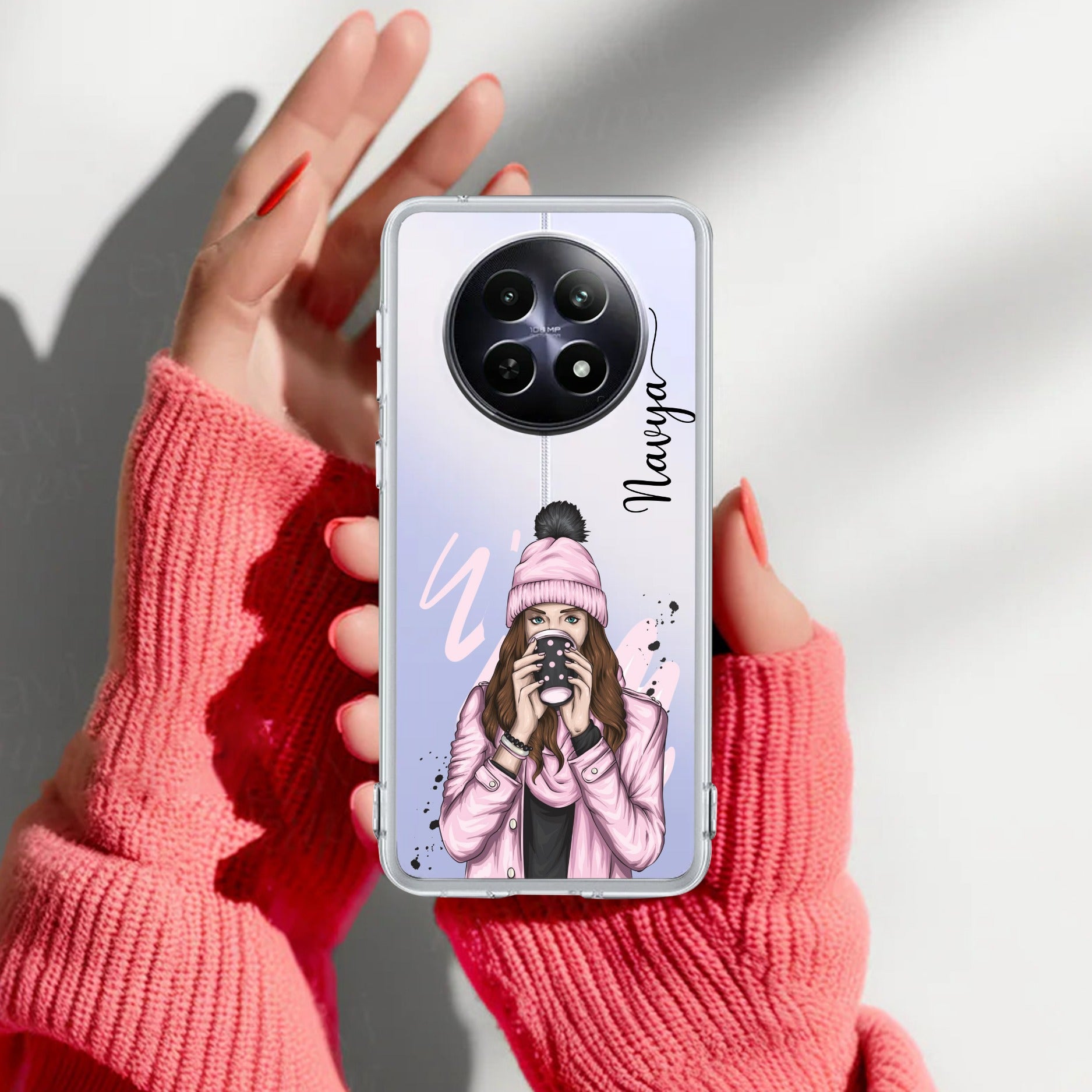 Coffee Time Customize Transparent Silicon Case For Realme P4 5G
