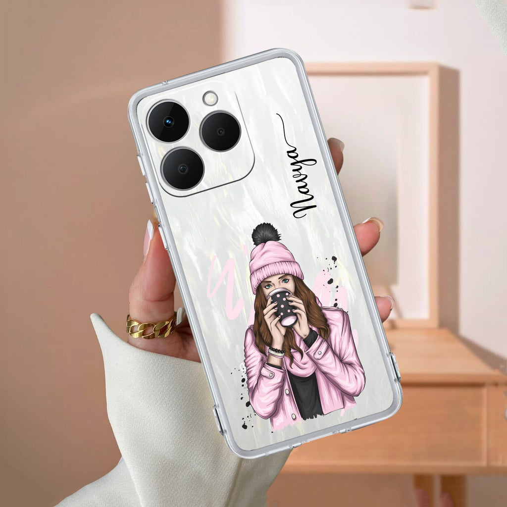 Coffee Time Customize Anti Yellow Case For Realme 15T 5G