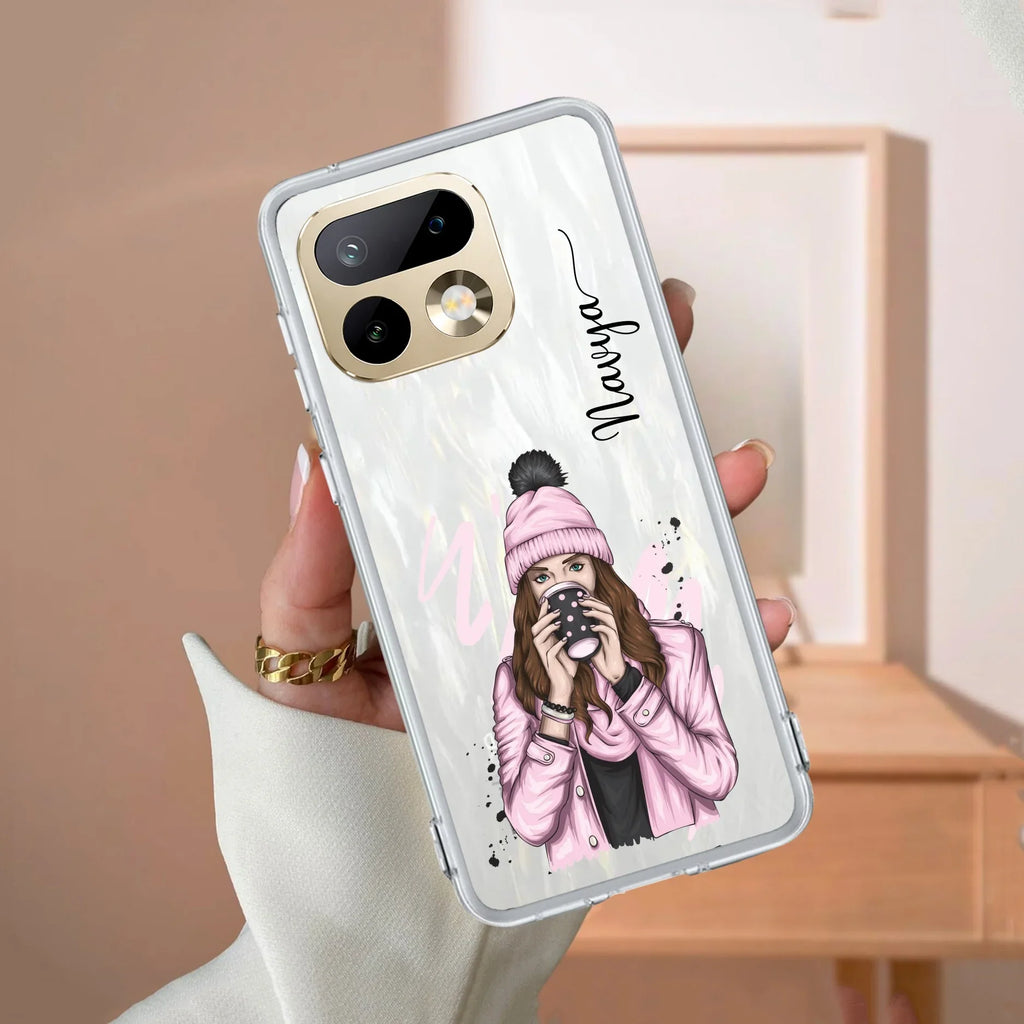 Coffee Time Customize Transparent Silicon Case For Realme 15 Pro 5G