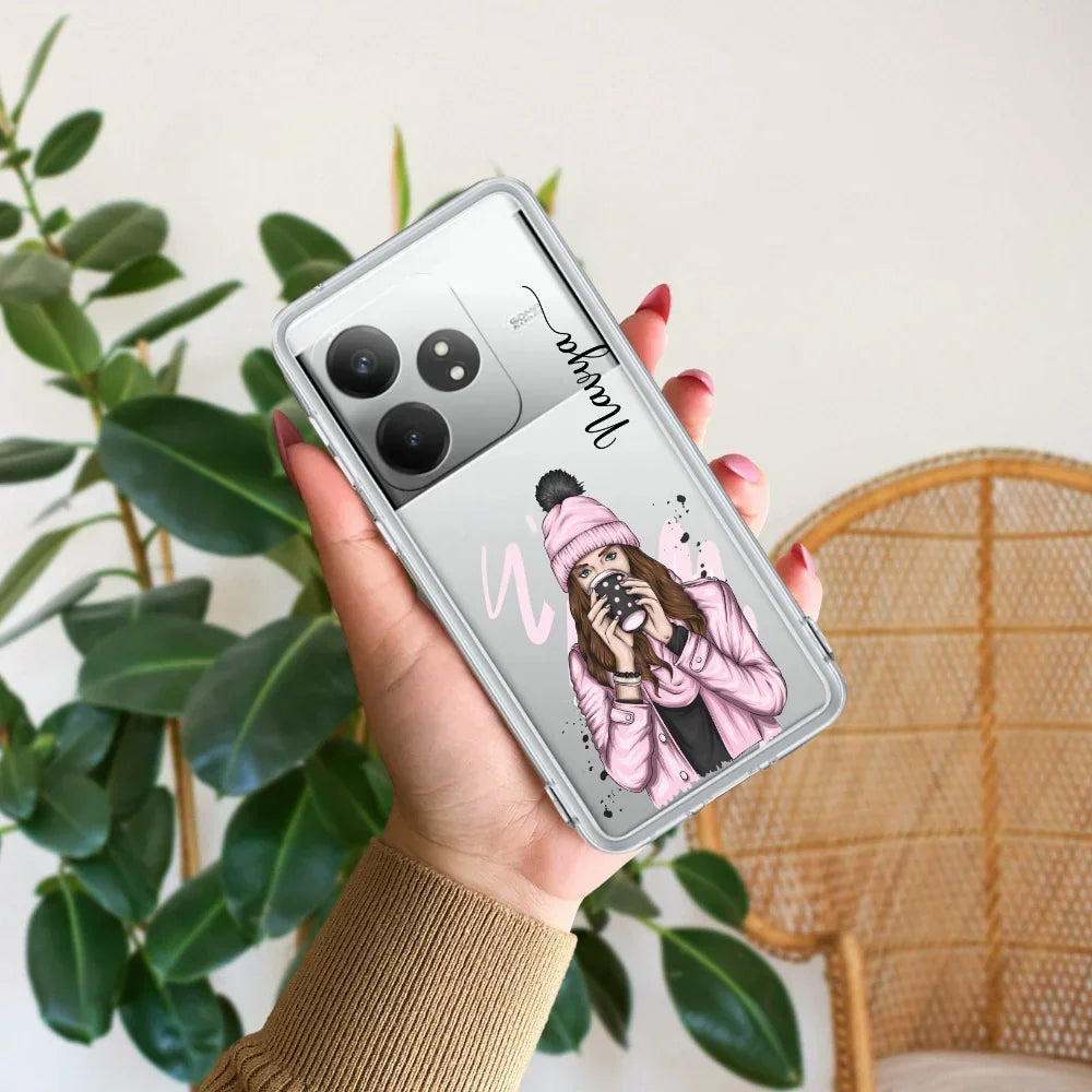Coffee Time Customize Anti Yelllow Case For Realme GT 6T 5G