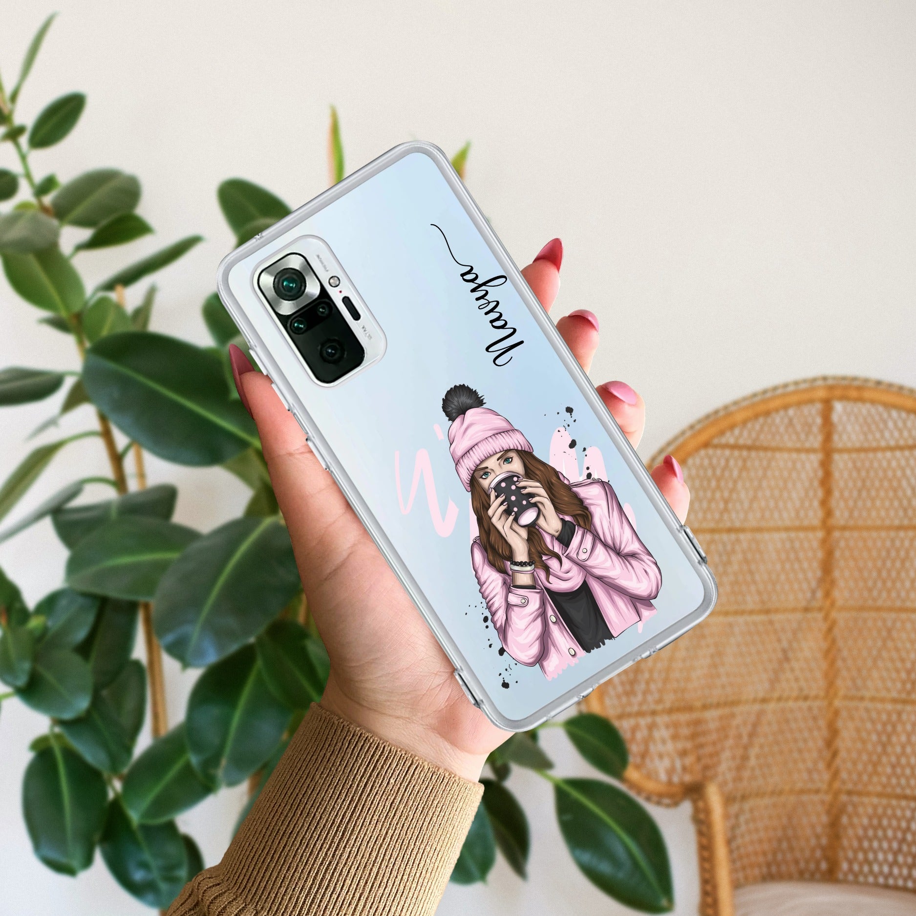 Coffee Time Customize Anti Yellow Case For Redmi Note 10 Pro