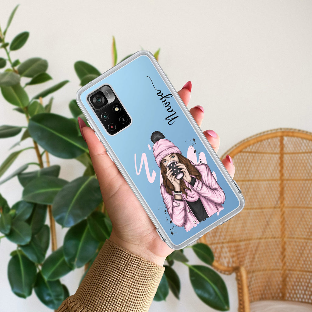Coffee Time Customize Transparent Silicon Case For Mi 11i