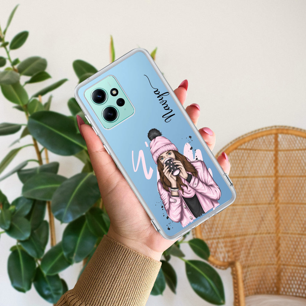 Coffee Time Customize Transparent Silicon Case For Redmi Note 12 4G