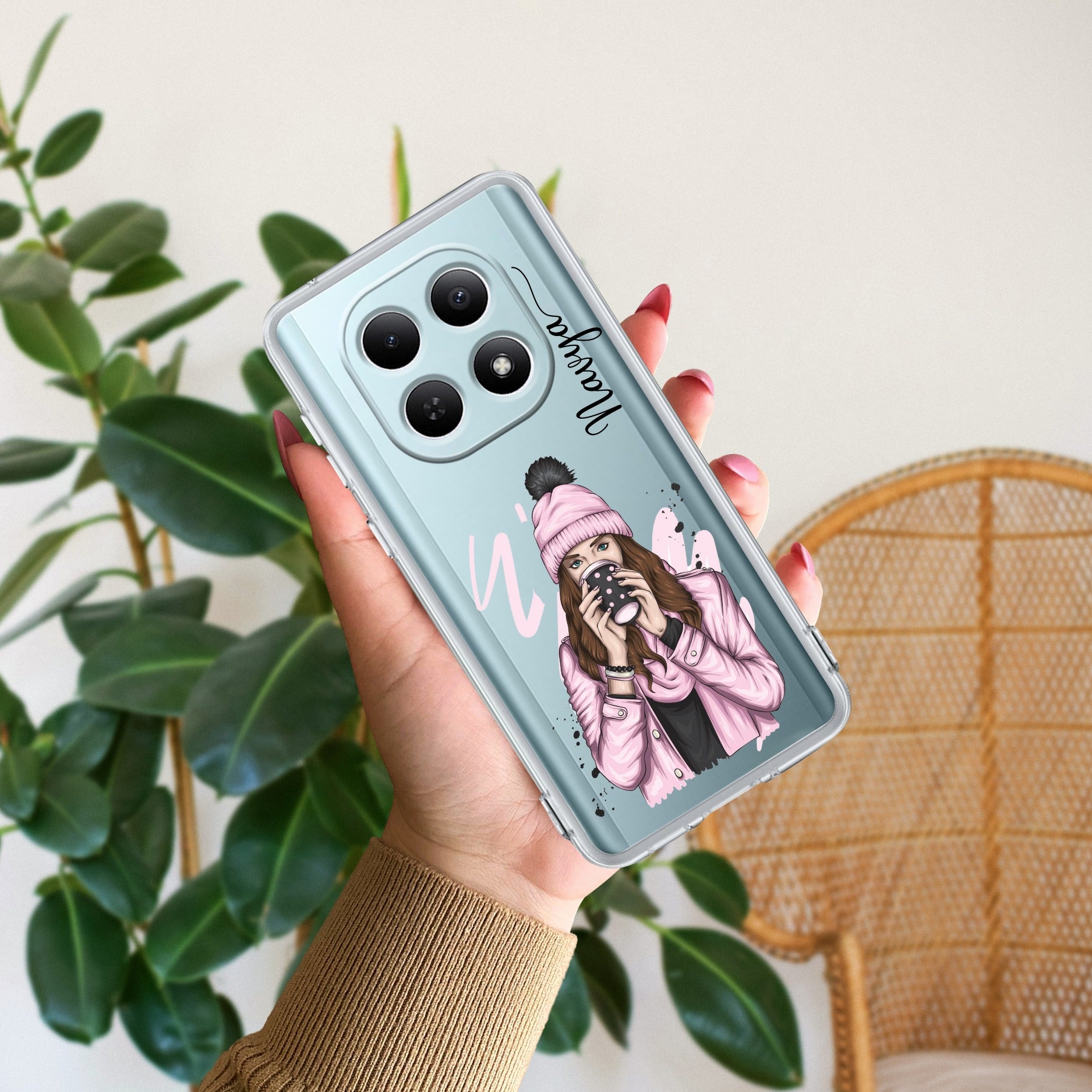 Coffee Time Customize Transparent Silicon Case For Redmi Note 15 5G