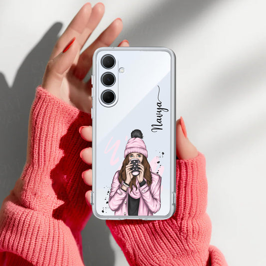 Coffee Time Customize Transparent Silicon Case For Samsung