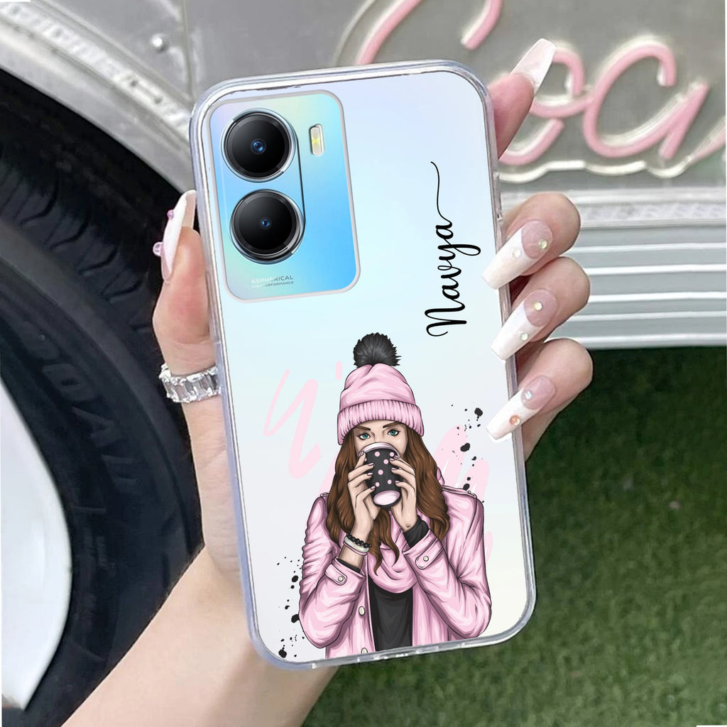 Coffee Time Customize Transparent Silicon Case For Vivo T2x 5G