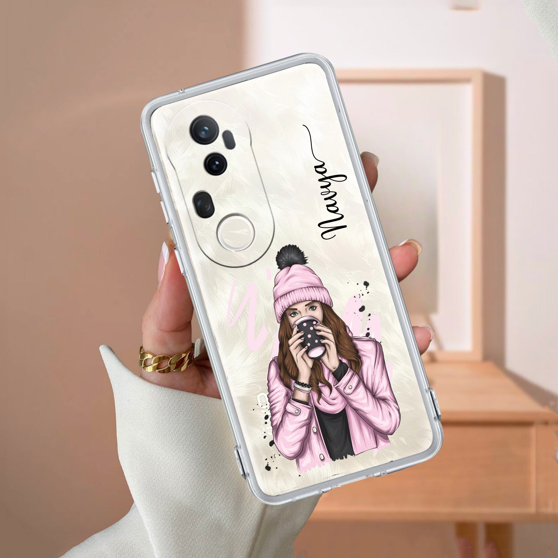 Coffee Time Customize Transparent Silicon Case For Vivo T4 Ultra 5G