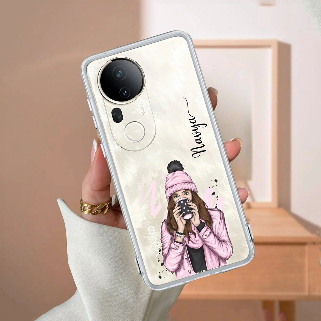 Coffee Time Customize Transparent Silicon Case For Vivo V20 SE