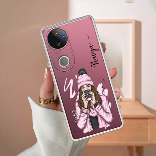 Coffee Time Customize Transparent Silicon Case For Vivo