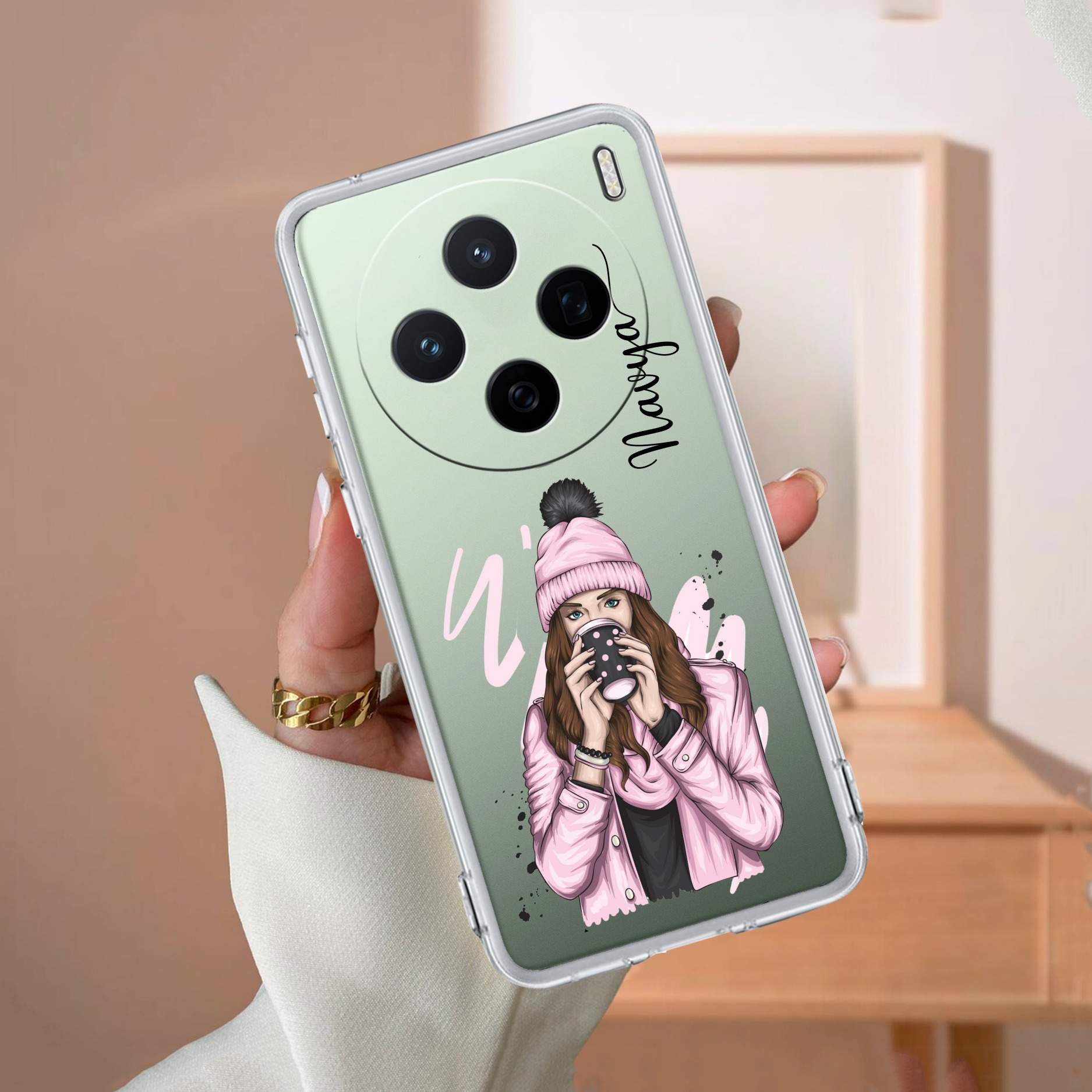 Coffee Time Customize Transparent Silicon Case For Vivo X200 5G