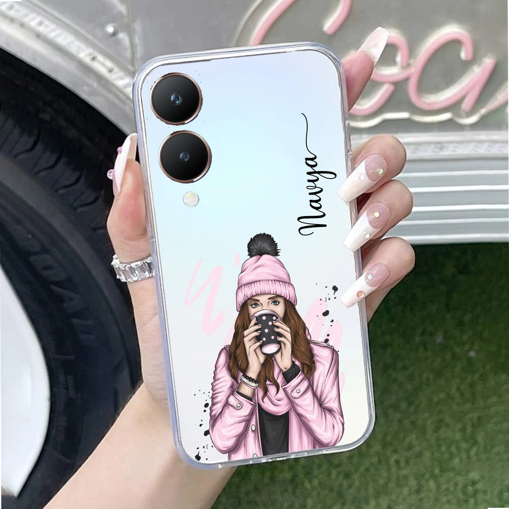Coffee Time Customize Anti Yellow Case For Vivo Y28 5G