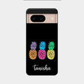 Colorful Pineapple Glass Case Cover For Google Pixel 8 5G