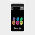 Colorful Pineapple Glass Case Cover For Google Pixel 8 Pro 5G