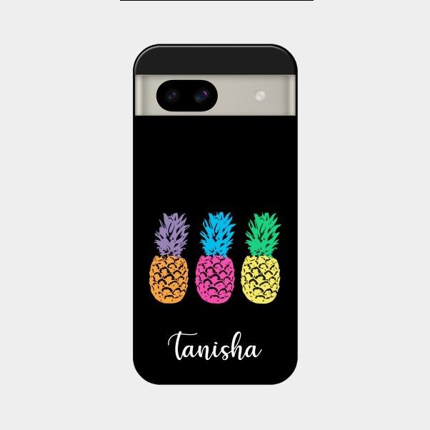 Colorful Pineapple Glass Case Cover For Google Pixel 8A 5G