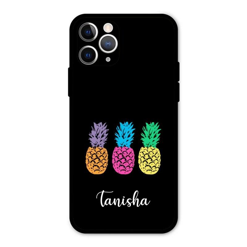 Colorful Pineapple Glass Case Cover For iPhone 11 Pro