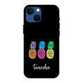 Colorful Pineapple Glass Case Cover For iPhone 13 mini