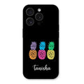 Colorful Pineapple Glass Case Cover For iPhone 15 Pro Max