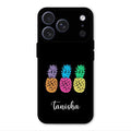 Colorful Pineapple Glass Case Cover For iPhone 17 Pro Max