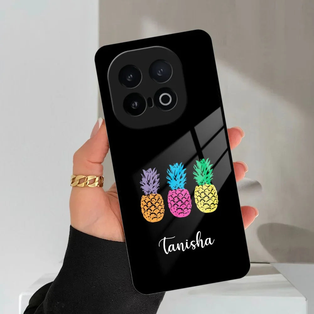Colorful Pineapple Glass Case Cover For Vivo - ShopOnCliQ