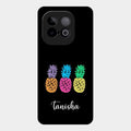 Colorful Pineapple Glass Case Cover For Iqoo Neo 10 5G