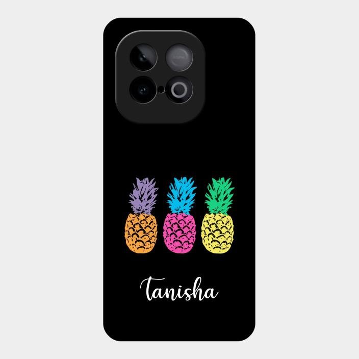 Colorful Pineapple Glass Case Cover For Iqoo Neo 10 5G