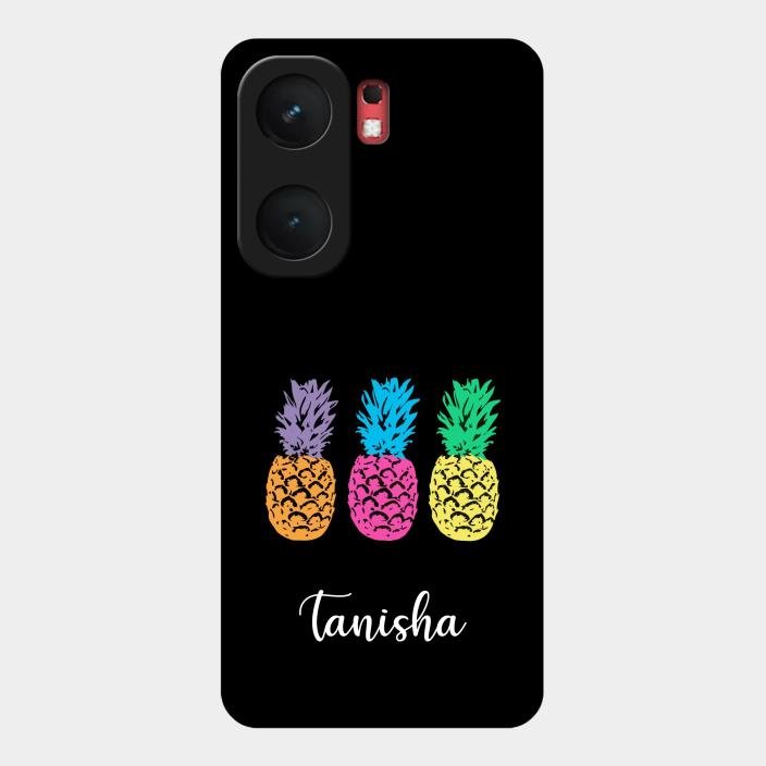 Colorful Pineapple Glass Case Cover For Iqoo Neo 9 Pro 5G