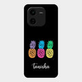 Colorful Pineapple Glass Case Cover For Iqoo Z9X 5G