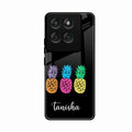 Colorful Pineapple Glass Case Cover For Motorola Edge 60 Pro 5G