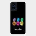 Colorful Pineapple Glass Case Cover For Motorola G45 5G