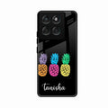 Colorful Pineapple Glass Case Cover For Motorola G67 Power 5G