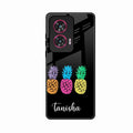 Colorful Pineapple Glass Case Cover For Motorola G96 5G