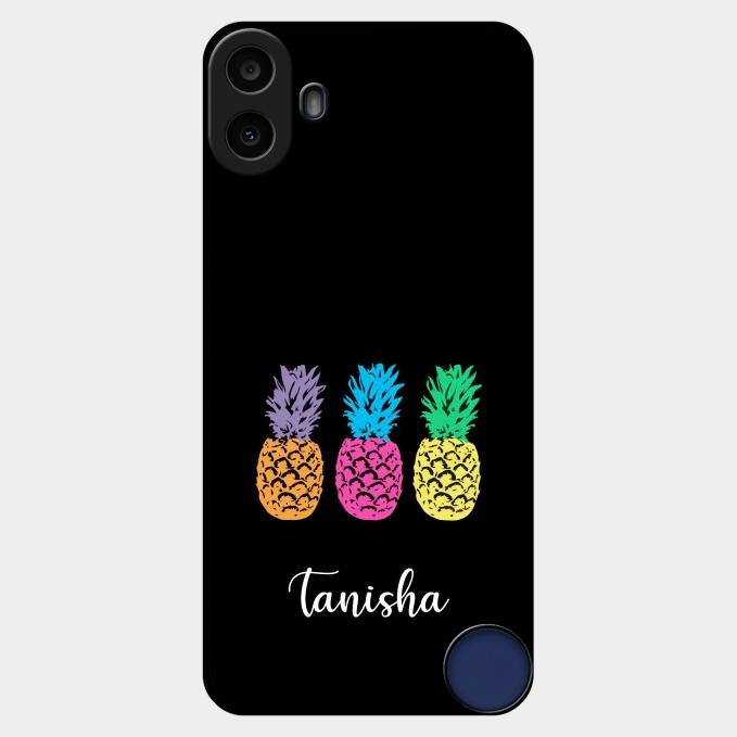 Colorful Pineapple Glass Case Cover For Nothing Cmf Phone 1