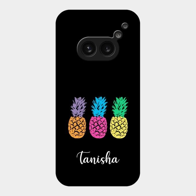 Colorful Pineapple Glass Case Cover For Nothing Phone 2A 5G