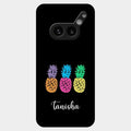 Colorful Pineapple Glass Case Cover For Nothing Phone 2A Plus