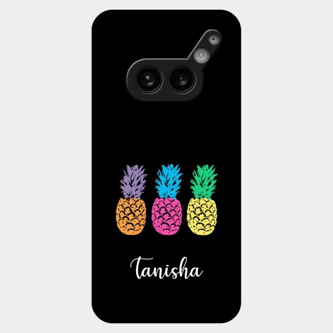 Colorful Pineapple Glass Case Cover For Nothing Phone 2A Plus