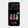 Colorful Pineapple Glass Case Cover For Nothing Phone 3 5G