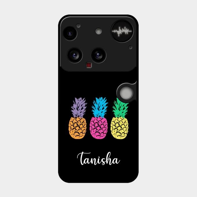 Colorful Pineapple Glass Case Cover For Nothing Phone 3 5G