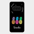 Colorful Pineapple Glass Case Cover For Nothing Phone 3A 5G