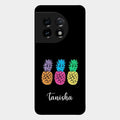 Colorful Pineapple Glass Case Cover For Oneplus 11 5G